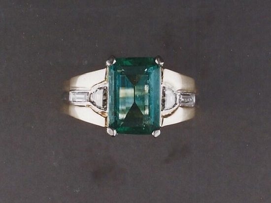 Emerald, Diamond Gold Ring