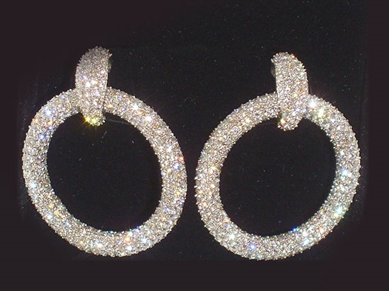 Diamond Hoop Earrings