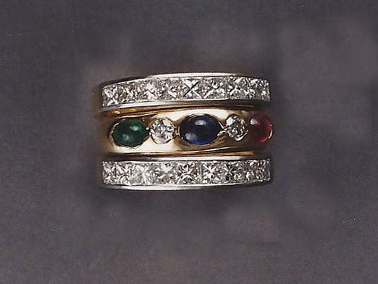 wedding band set