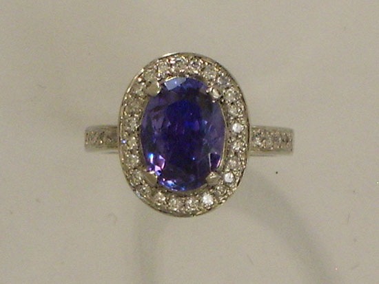 Sapphire and Diamond Ring