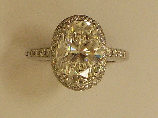 Rose Gold With Conaque Diamond Ring