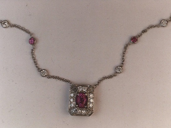 Ruby & Diamond Necklace